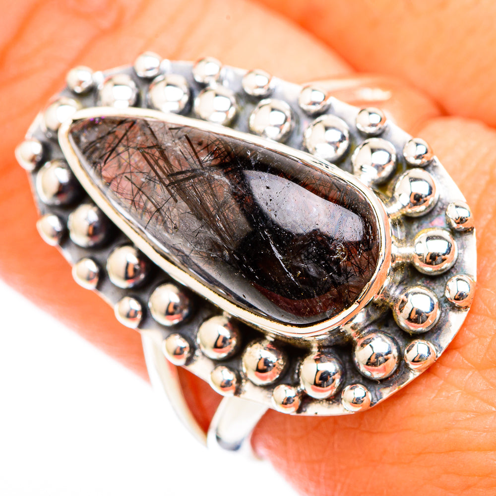 Tourmalinated Quartz Rings handcrafted by Ana Silver Co - RING118425