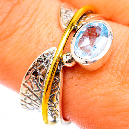 Blue Topaz Rings handcrafted by Ana Silver Co - RING118434