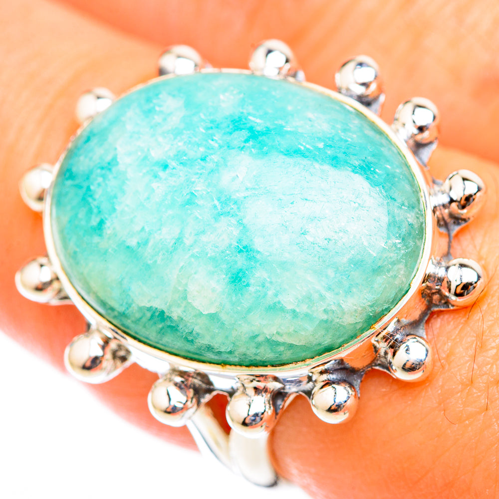 Amazonite Rings handcrafted by Ana Silver Co - RING118436