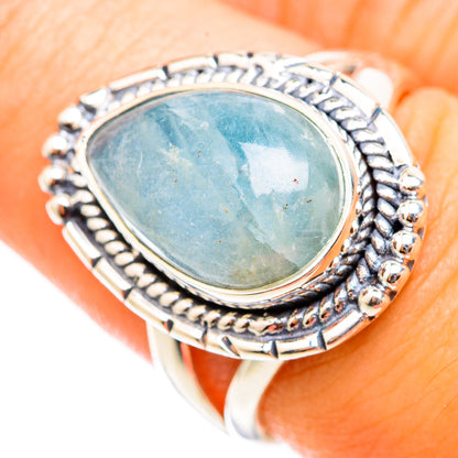 Aquamarine Rings handcrafted by Ana Silver Co - RING118446