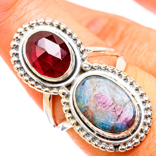 Ruby Fuchsite Rings handcrafted by Ana Silver Co - RING118463