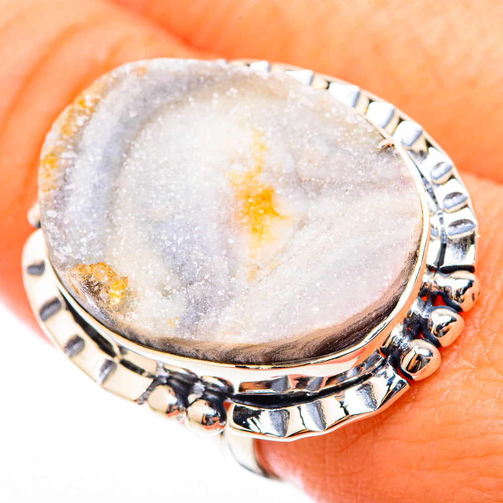 Desert Druzy Rings handcrafted by Ana Silver Co - RING118466