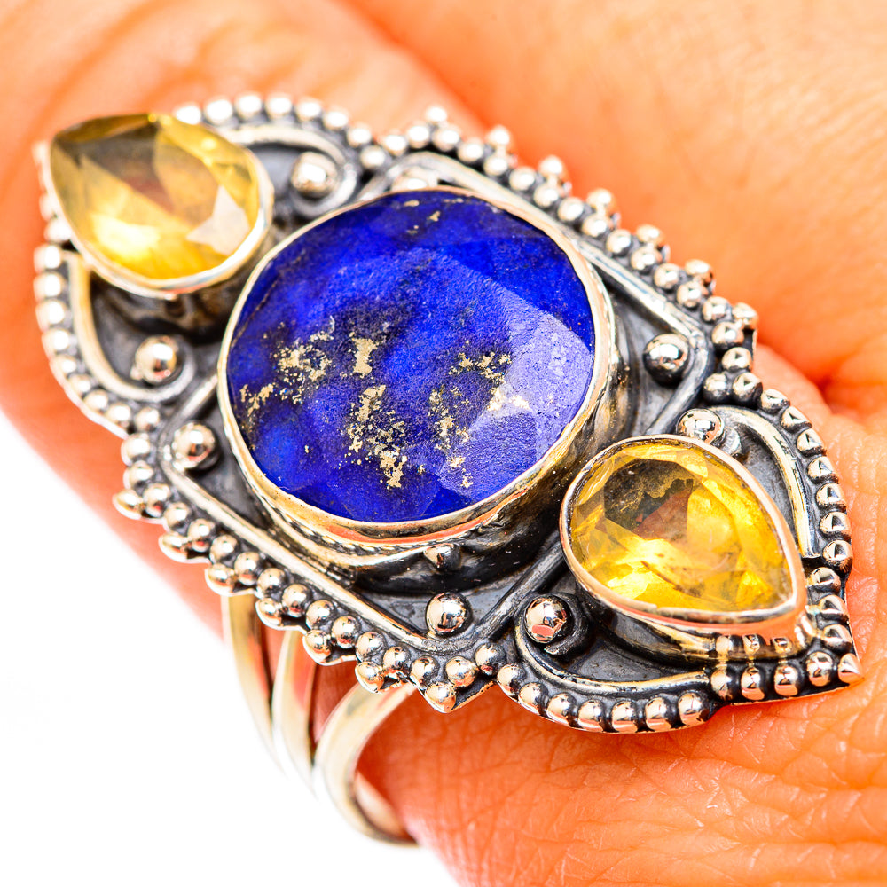 Lapis Lazuli Rings handcrafted by Ana Silver Co - RING118473