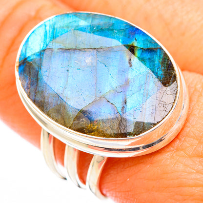 Labradorite Rings handcrafted by Ana Silver Co - RING118475