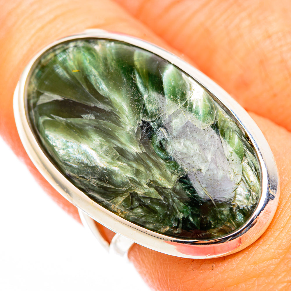 Seraphinite Rings handcrafted by Ana Silver Co - RING118478