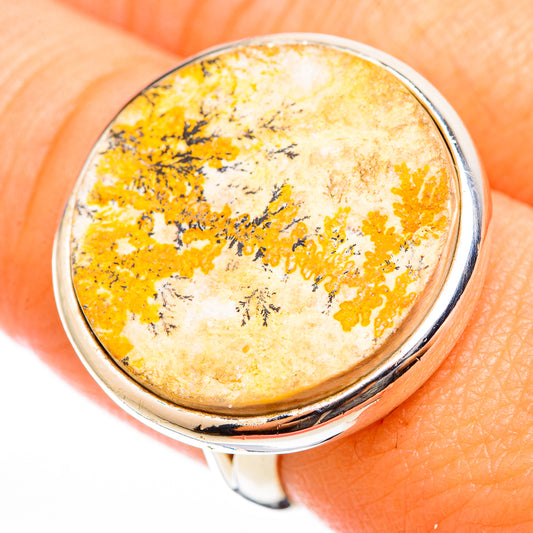 Germany Psilomelane Dendrite Rings handcrafted by Ana Silver Co - RING118485
