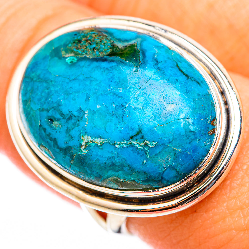 Chrysocolla Rings handcrafted by Ana Silver Co - RING118505