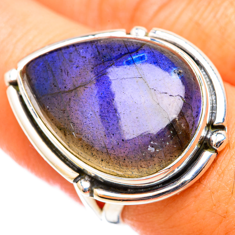 Labradorite Rings handcrafted by Ana Silver Co - RING118506