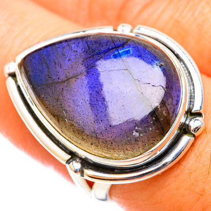 Labradorite Rings handcrafted by Ana Silver Co - RING118506