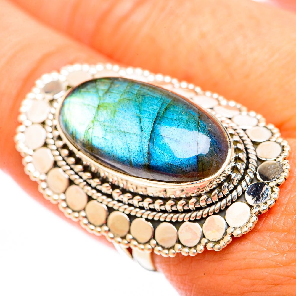 Labradorite Rings handcrafted by Ana Silver Co - RING118509