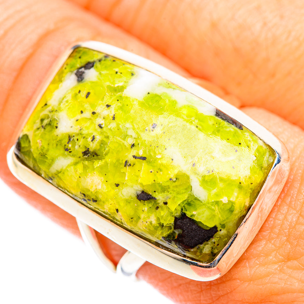 Lizardite Rings handcrafted by Ana Silver Co - RING118514
