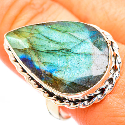 Labradorite Rings handcrafted by Ana Silver Co - RING118517