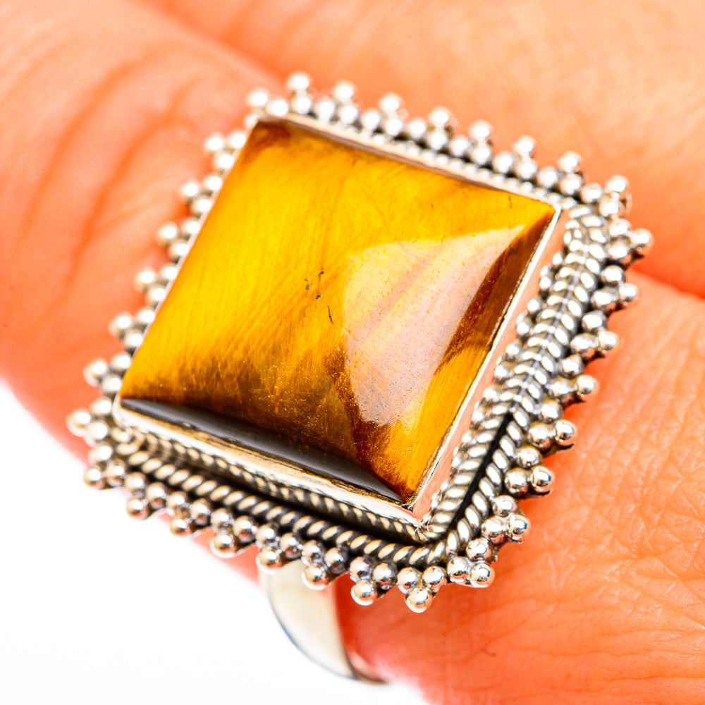 Tiger Eye Rings handcrafted by Ana Silver Co - RING118518