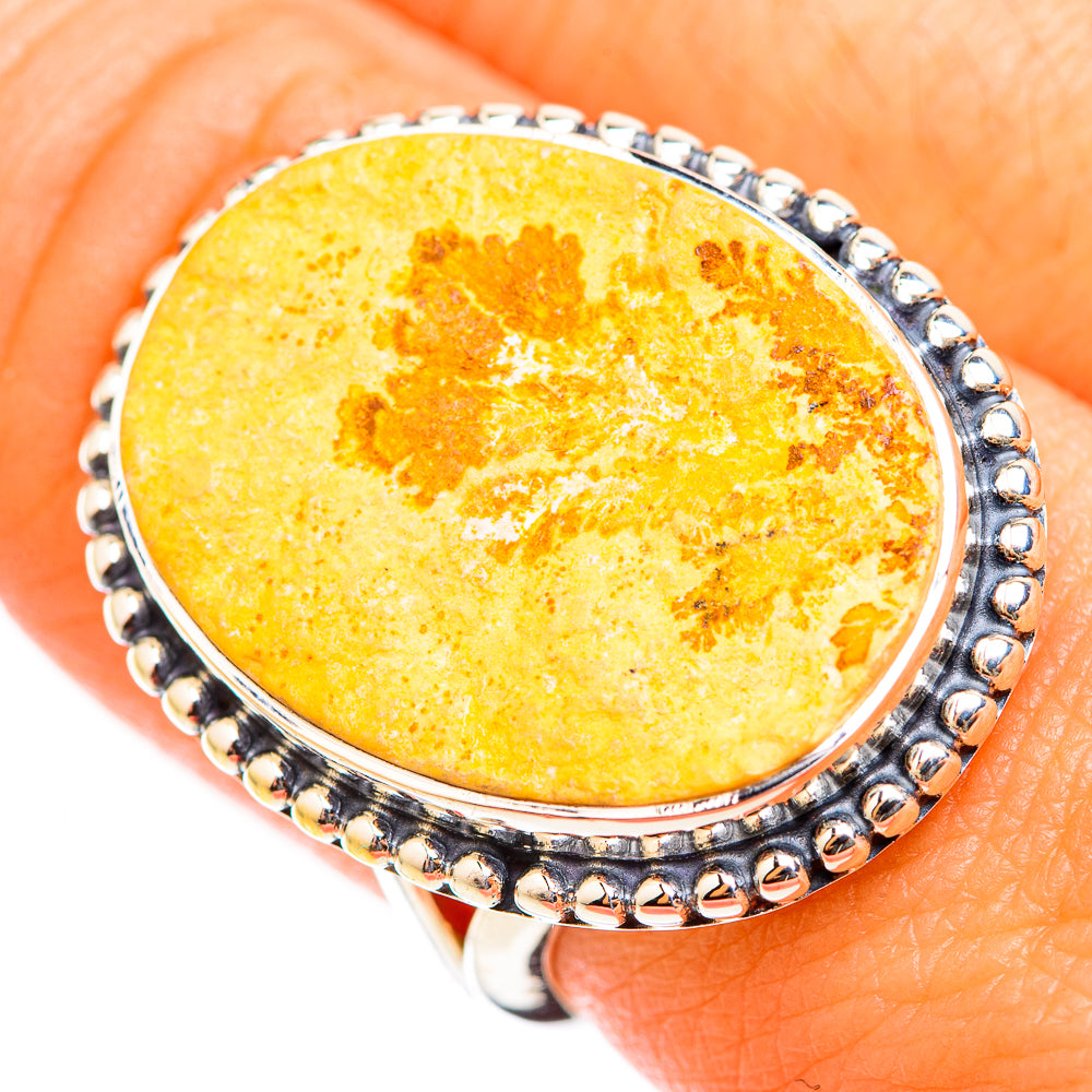 Germany Psilomelane Dendrite Rings handcrafted by Ana Silver Co - RING118519