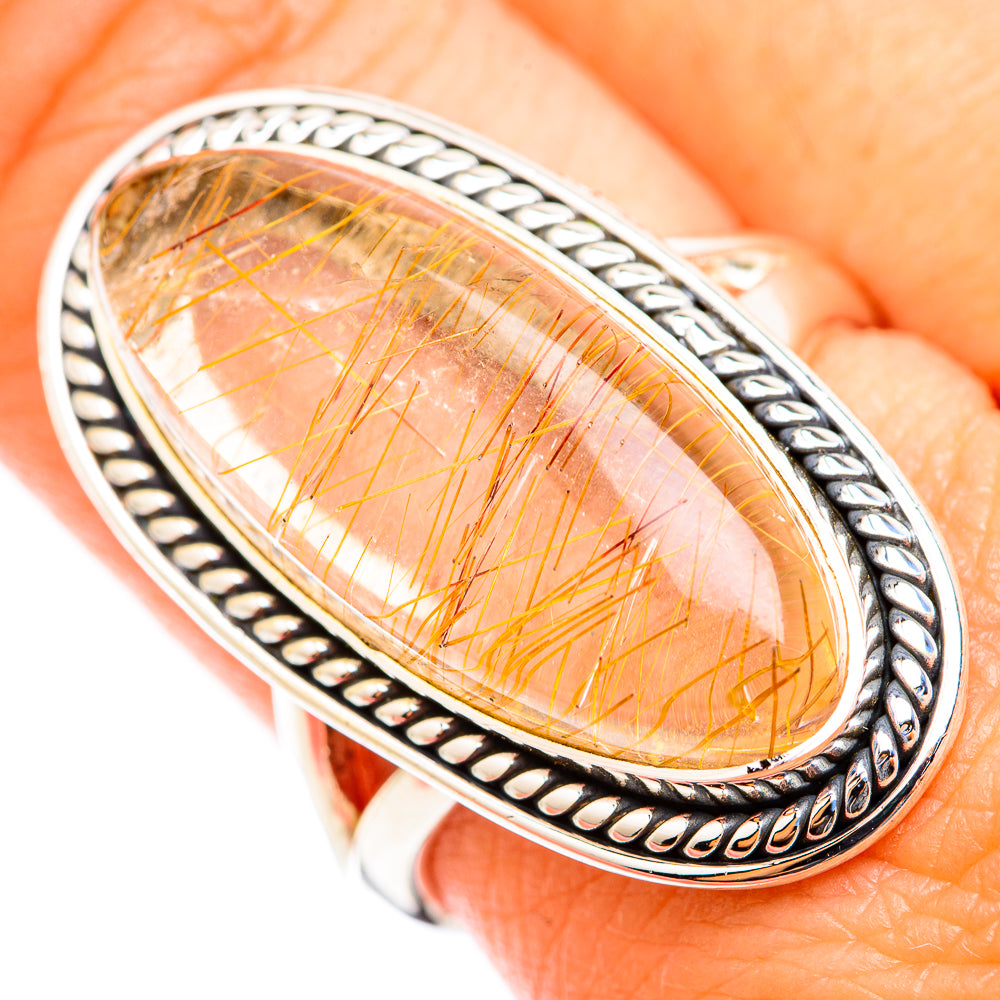 Rutilated Quartz Rings handcrafted by Ana Silver Co - RING118525