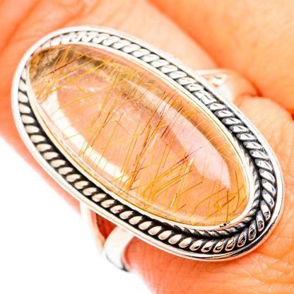 Rutilated Quartz Rings handcrafted by Ana Silver Co - RING118525