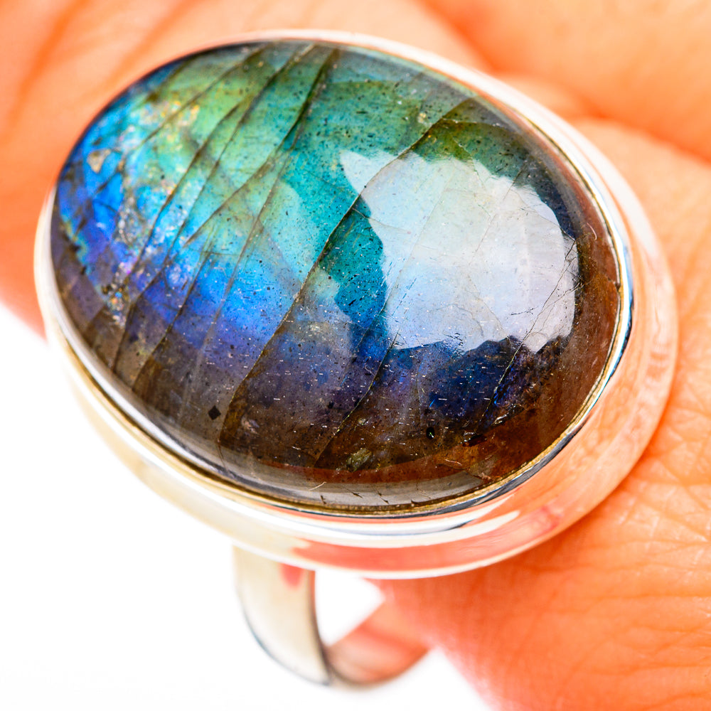 Labradorite Rings handcrafted by Ana Silver Co - RING118533