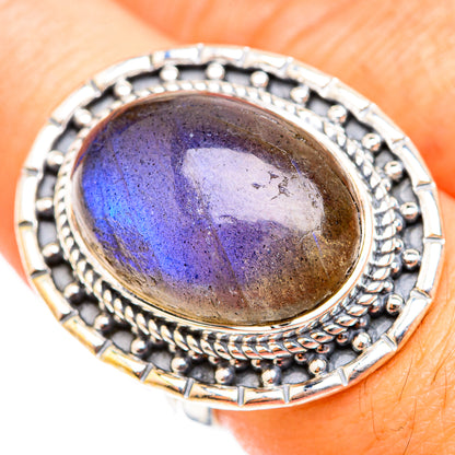 Labradorite Rings handcrafted by Ana Silver Co - RING118545