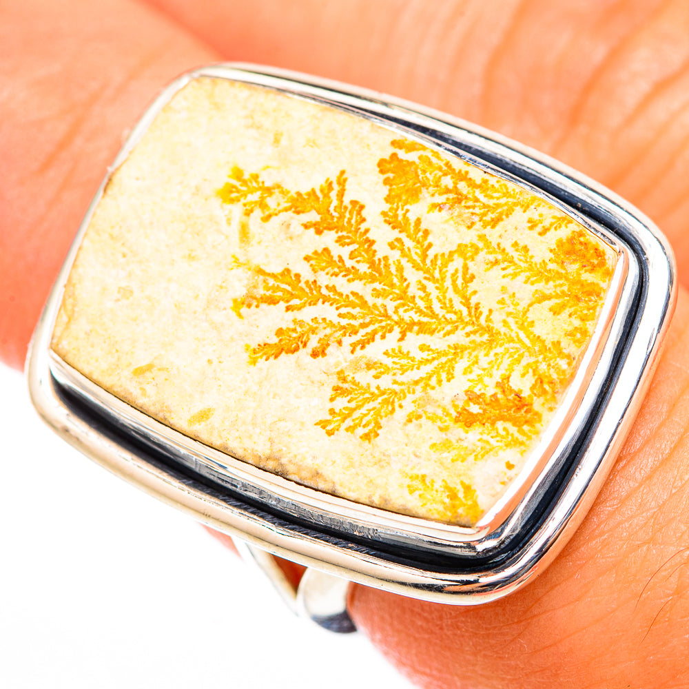 Germany Psilomelane Dendrite Rings handcrafted by Ana Silver Co - RING118548