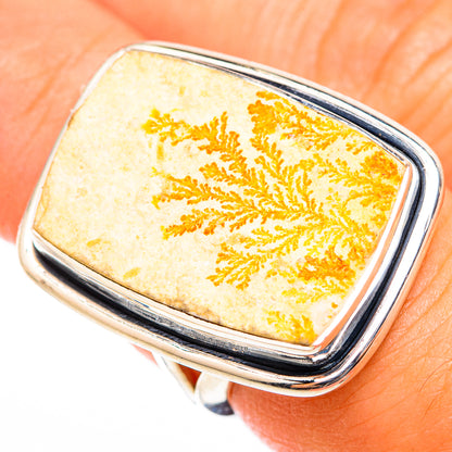 Germany Psilomelane Dendrite Rings handcrafted by Ana Silver Co - RING118548