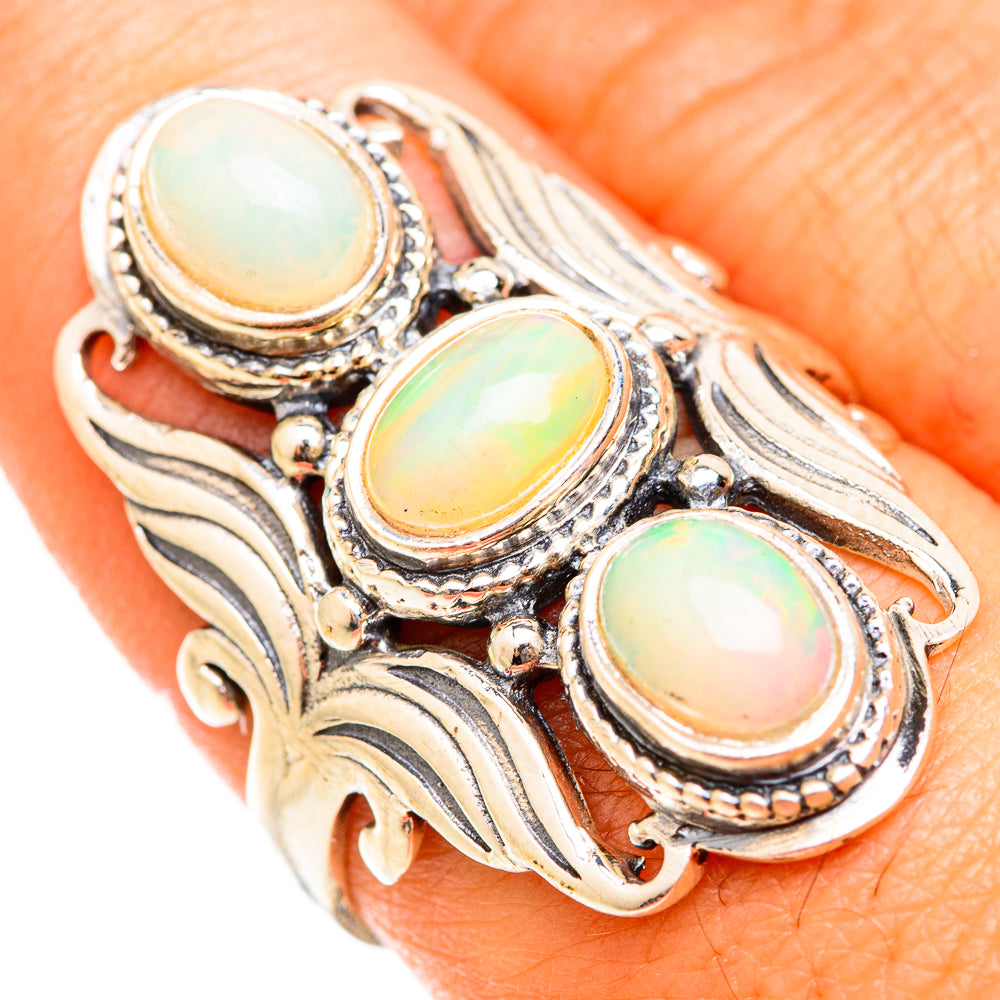 Ethiopian Opal Rings handcrafted by Ana Silver Co - RING118564