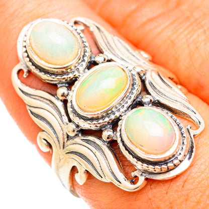 Ethiopian Opal Rings handcrafted by Ana Silver Co - RING118564