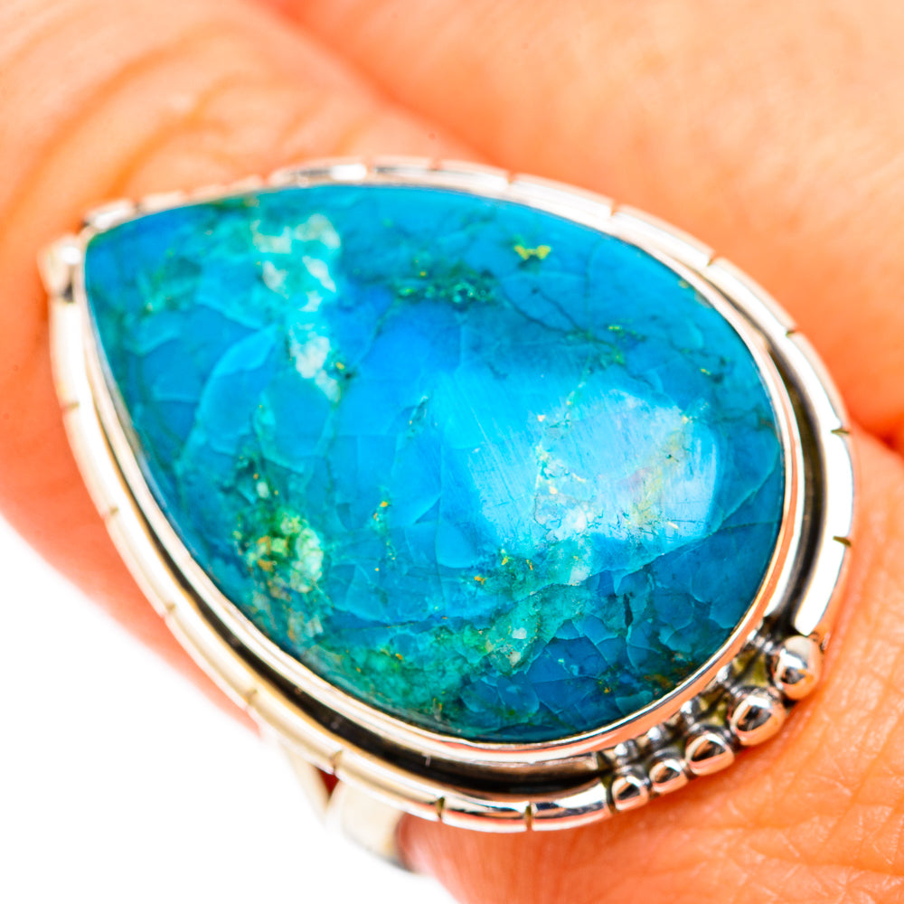 Chrysocolla Rings handcrafted by Ana Silver Co - RING118565