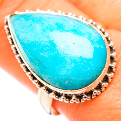 Peruvian Amazonite Rings handcrafted by Ana Silver Co - RING118566