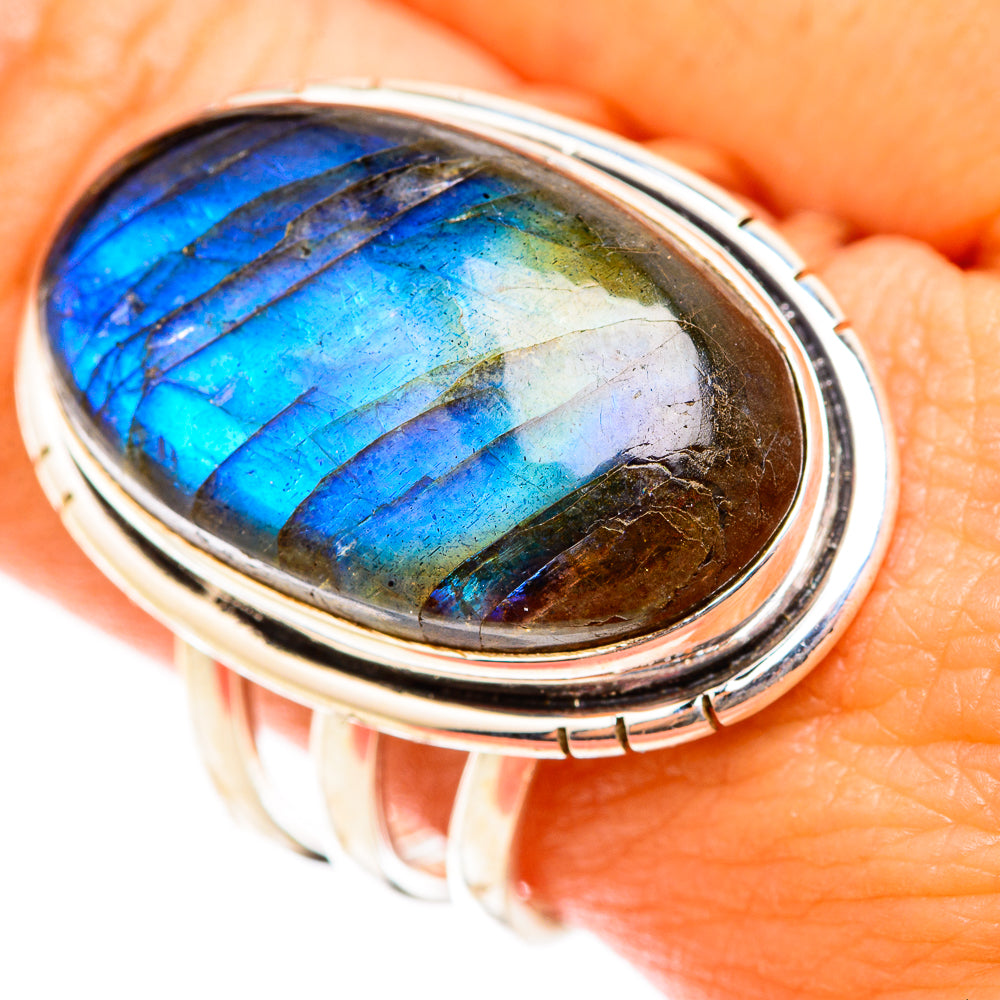 Labradorite Rings handcrafted by Ana Silver Co - RING118568