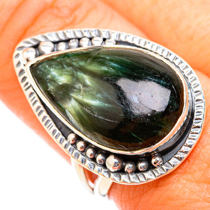 Seraphinite Rings handcrafted by Ana Silver Co - RING118569