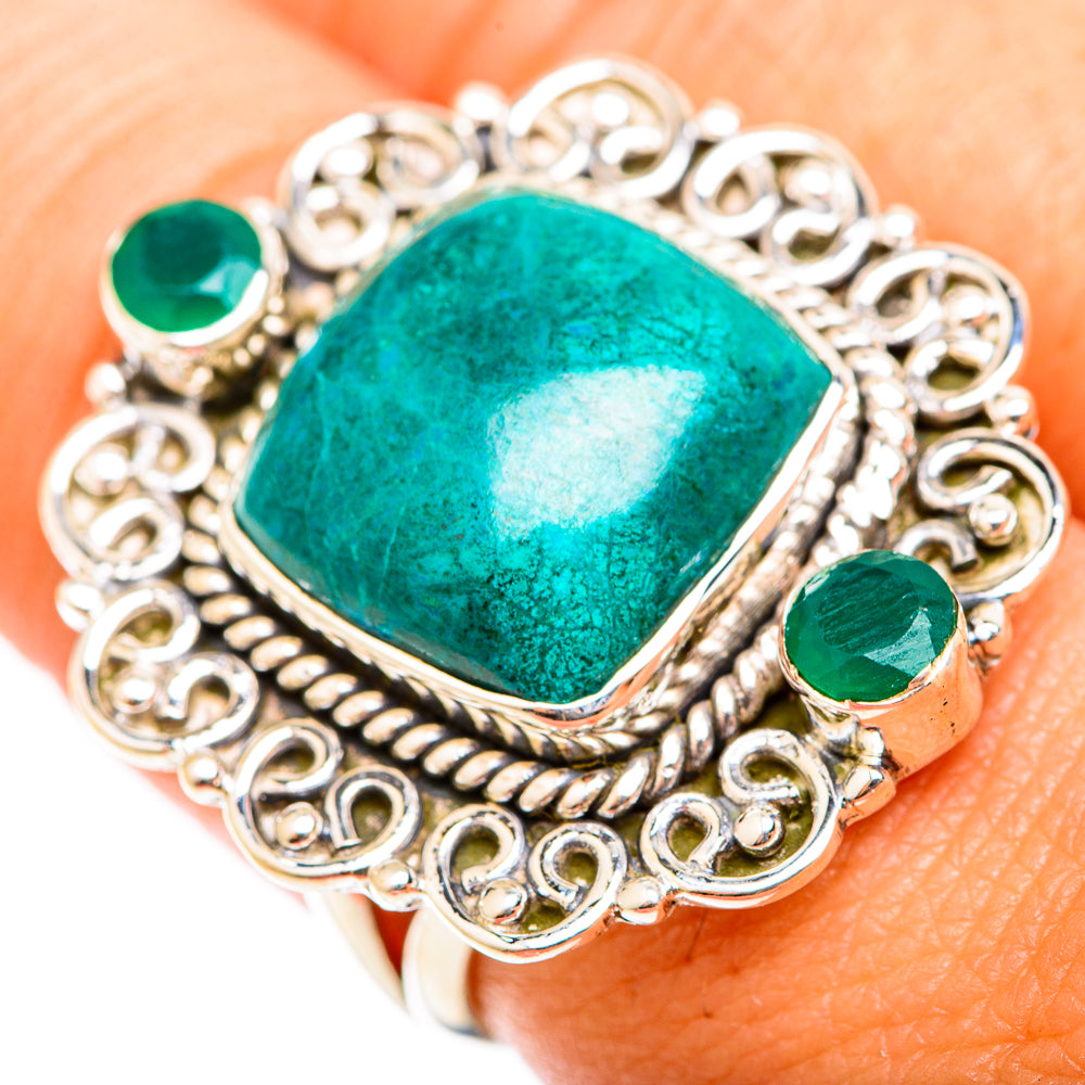 Chrysocolla Rings handcrafted by Ana Silver Co - RING118570