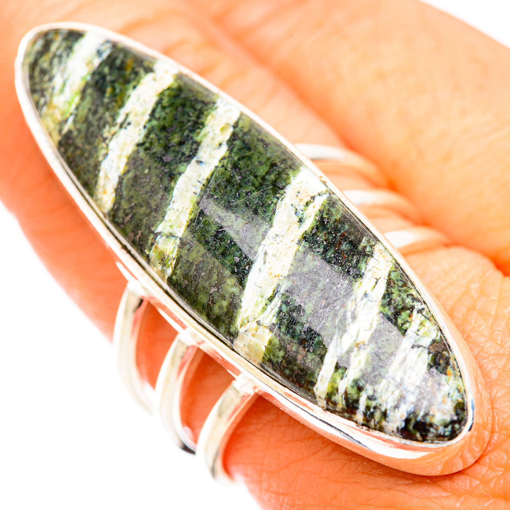 Green Swiss Opal Rings handcrafted by Ana Silver Co - RING118571