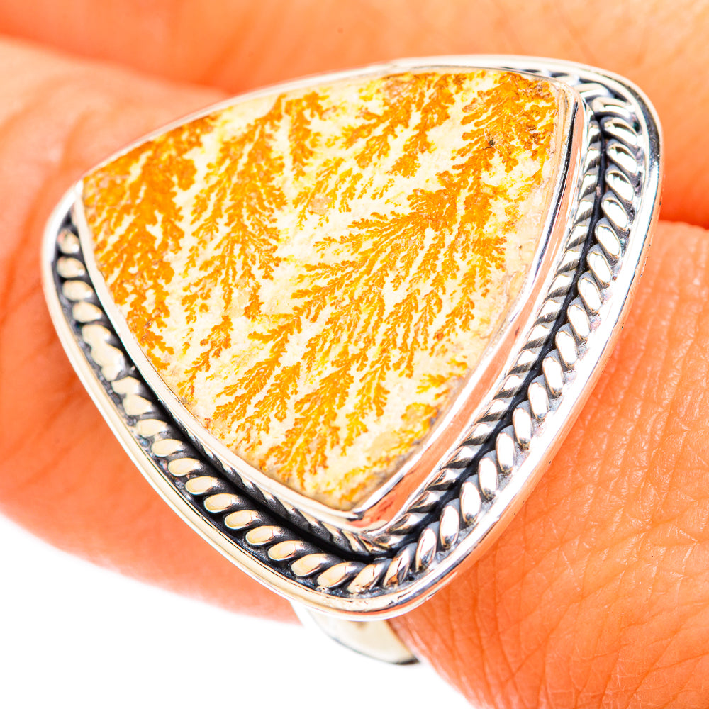 Germany Psilomelane Dendrite Rings handcrafted by Ana Silver Co - RING118572