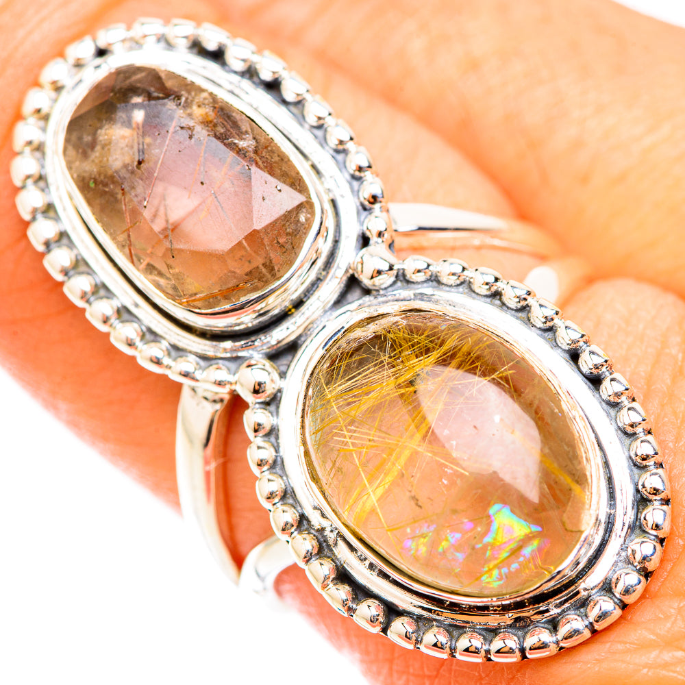 Rutilated Quartz Rings handcrafted by Ana Silver Co - RING118577