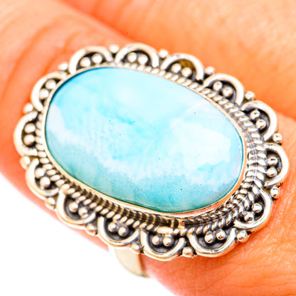 Larimar Rings handcrafted by Ana Silver Co - RING118587