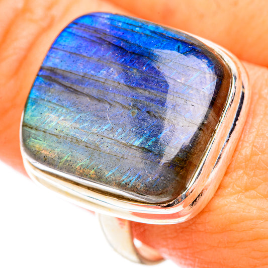 Labradorite Rings handcrafted by Ana Silver Co - RING118588
