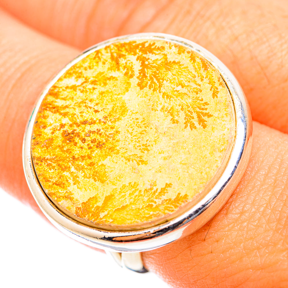 Germany Psilomelane Dendrite Rings handcrafted by Ana Silver Co - RING118593