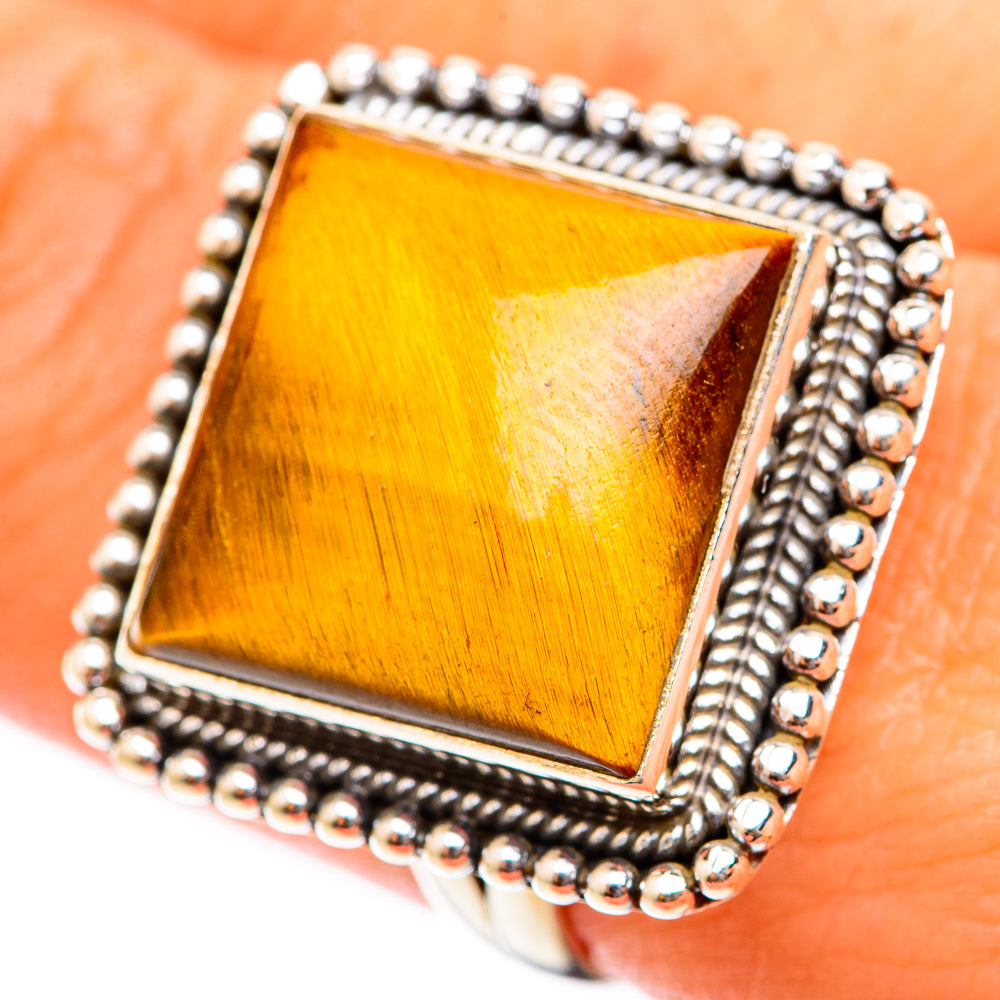 Tiger Eye Rings handcrafted by Ana Silver Co - RING118594