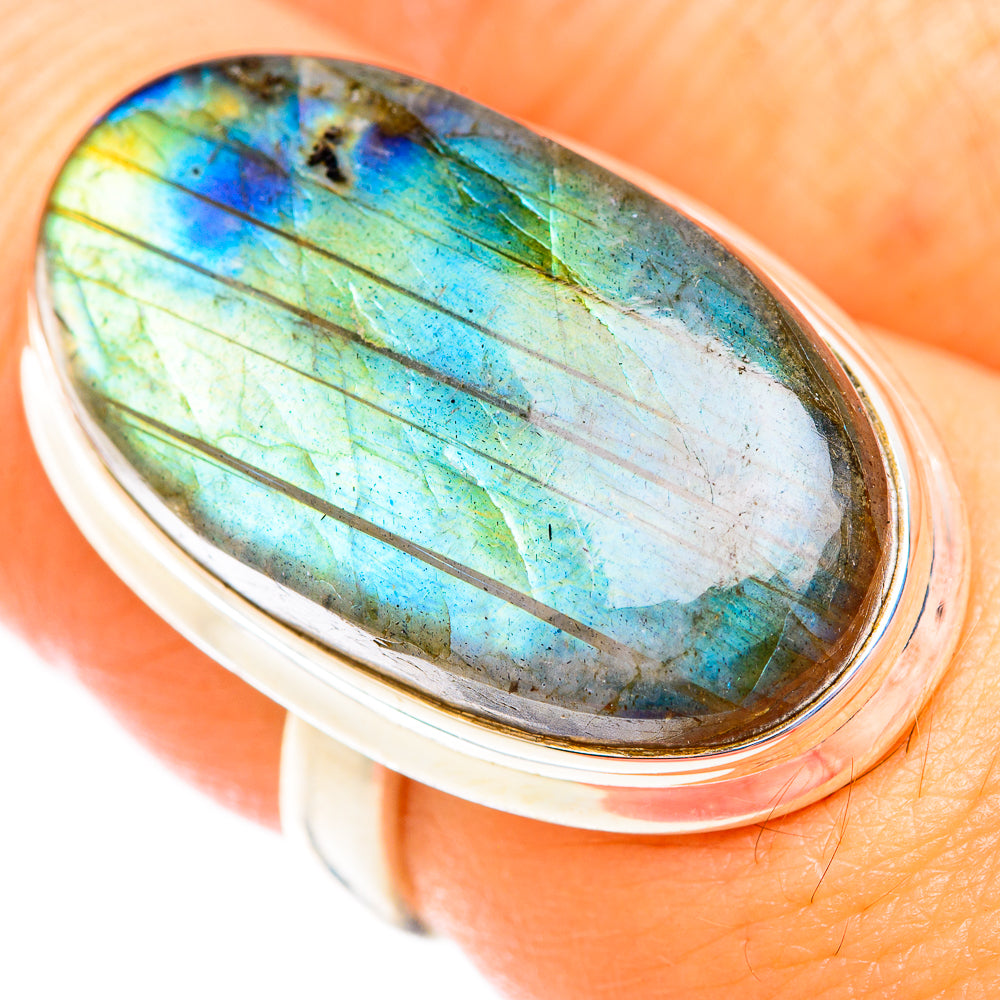 Labradorite Rings handcrafted by Ana Silver Co - RING118600