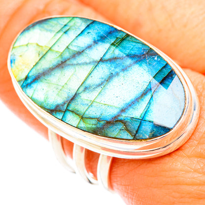 Labradorite Rings handcrafted by Ana Silver Co - RING118605