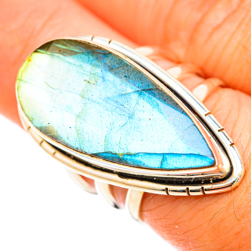 Labradorite Rings handcrafted by Ana Silver Co - RING118606