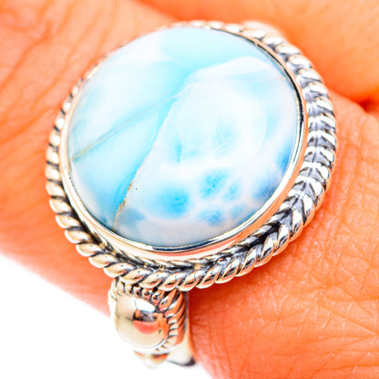 Larimar Rings handcrafted by Ana Silver Co - RING118610