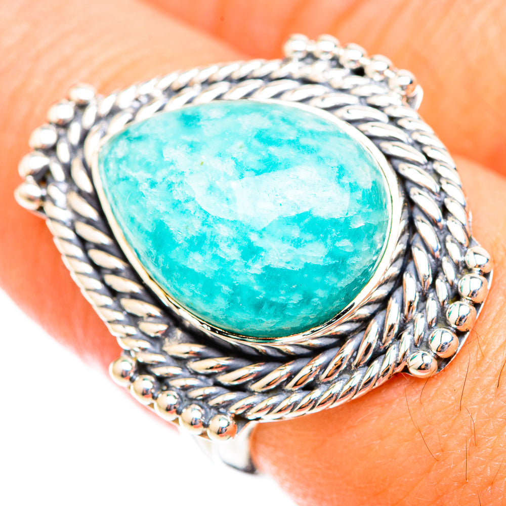 Amazonite Rings handcrafted by Ana Silver Co - RING118613