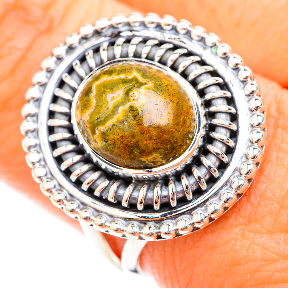 Ocean Jasper Rings handcrafted by Ana Silver Co - RING118615