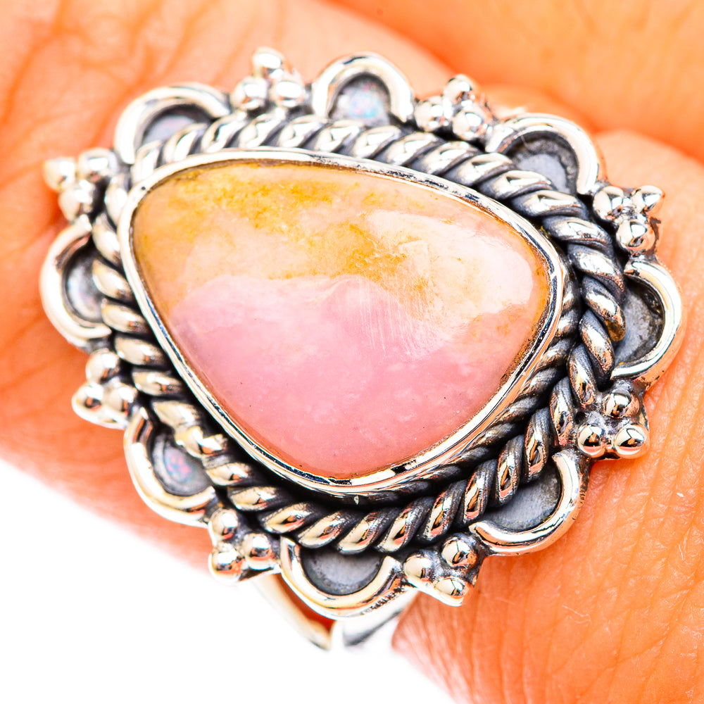 Pink Opal Rings handcrafted by Ana Silver Co - RING118616