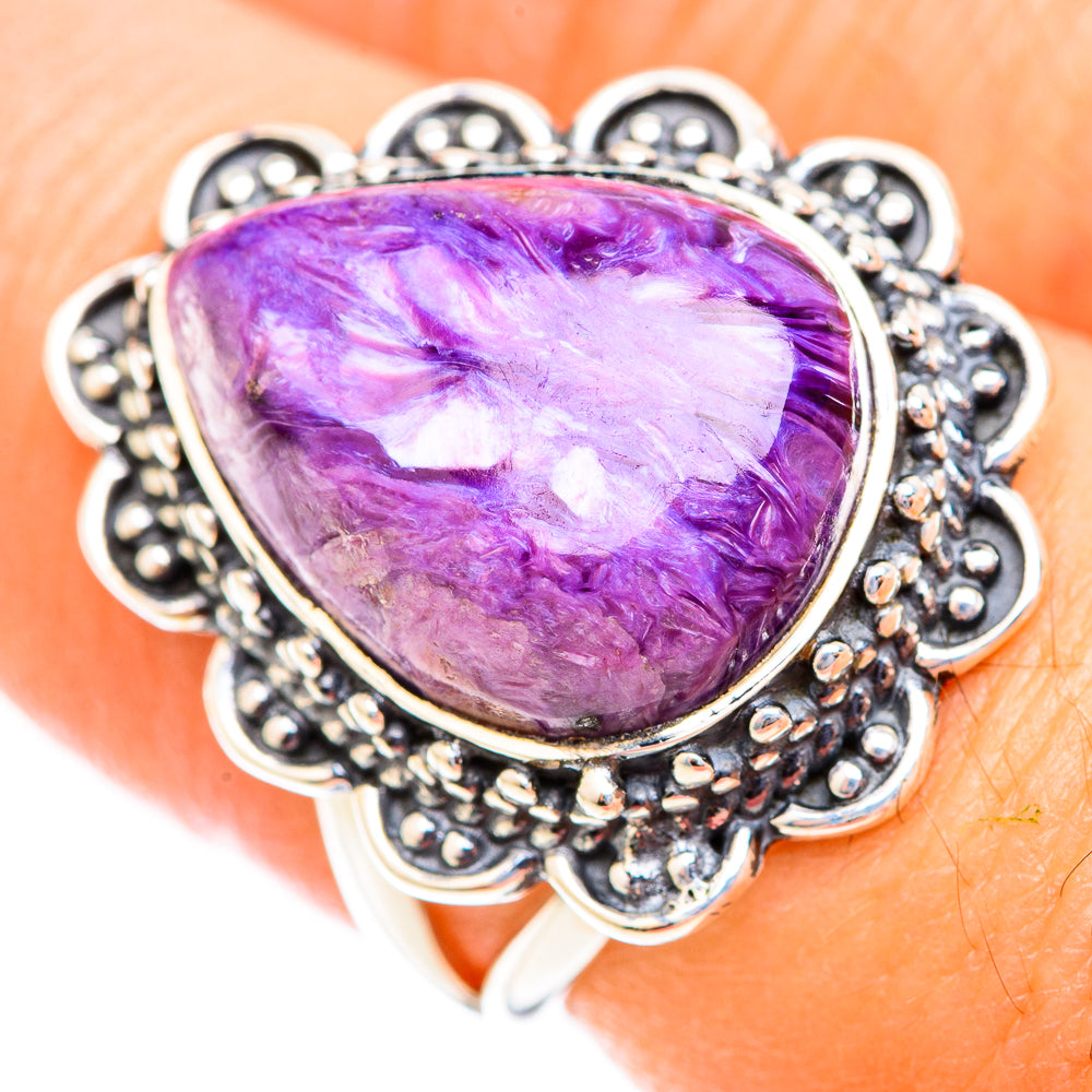 Charoite Rings handcrafted by Ana Silver Co - RING118619