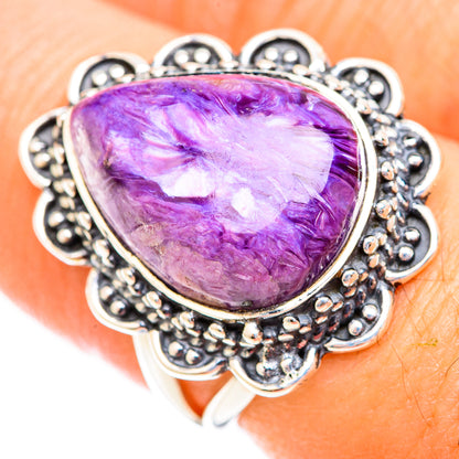 Charoite Rings handcrafted by Ana Silver Co - RING118619