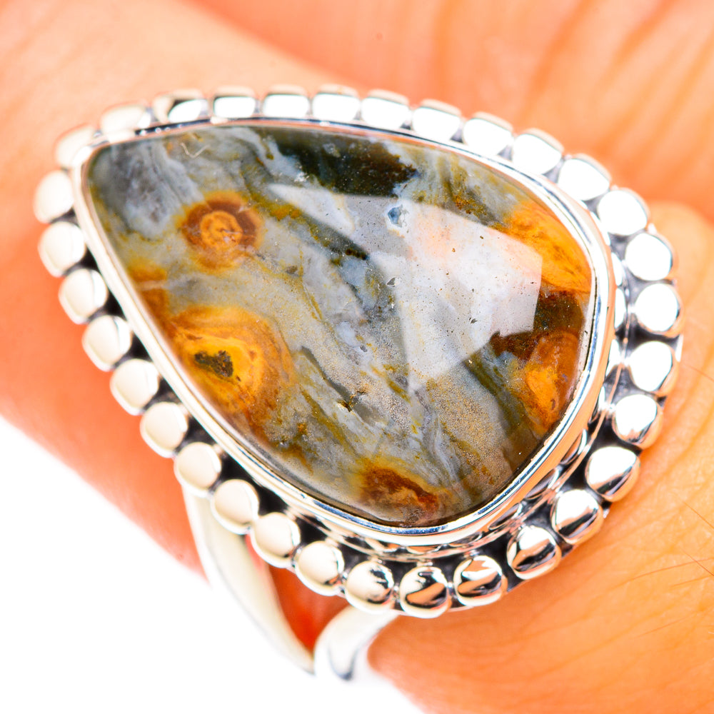 Ocean Jasper Rings handcrafted by Ana Silver Co - RING118627