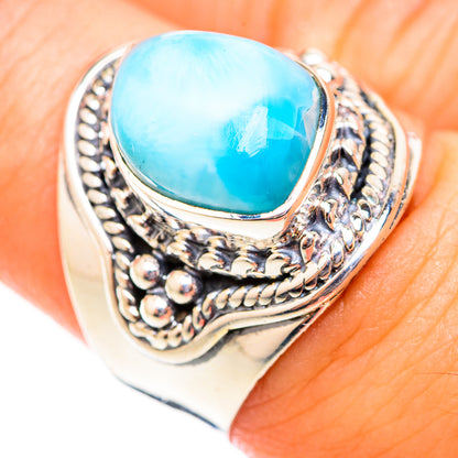 Larimar Rings handcrafted by Ana Silver Co - RING118635