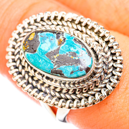 Tibetan Turquoise Rings handcrafted by Ana Silver Co - RING118636